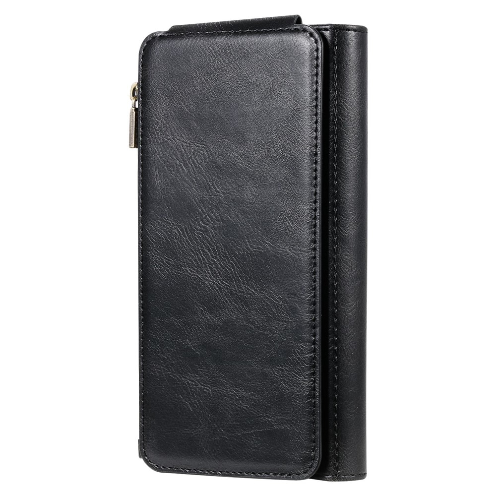 Samsung Galaxy S22 Magnet Leather Multi-Wallet Schwarz