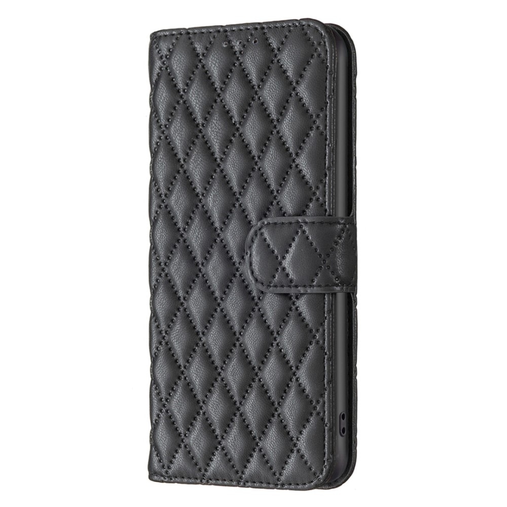 Nothing Phone 1 Portemonnaie-Hülle Quilted Schwarz