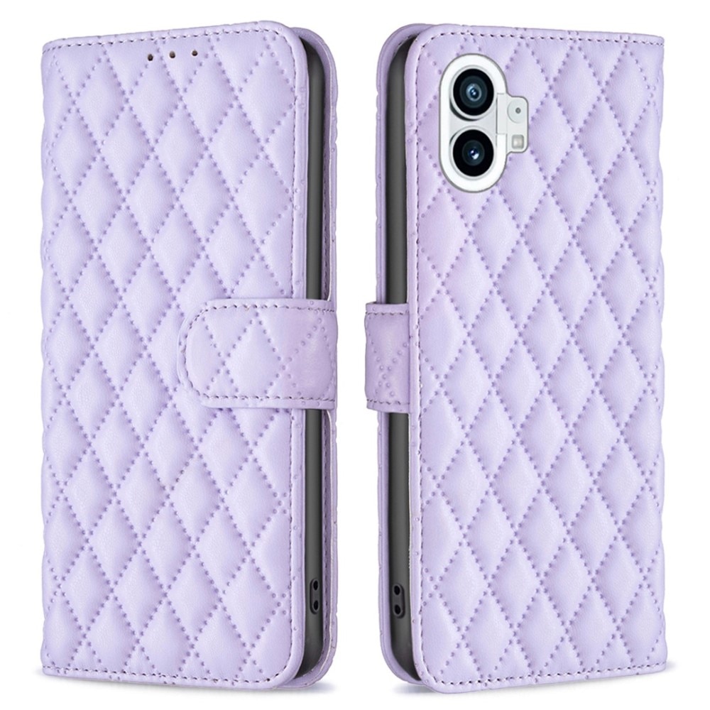 Nothing Phone 1 Portemonnaie-Hülle Quilted Lila