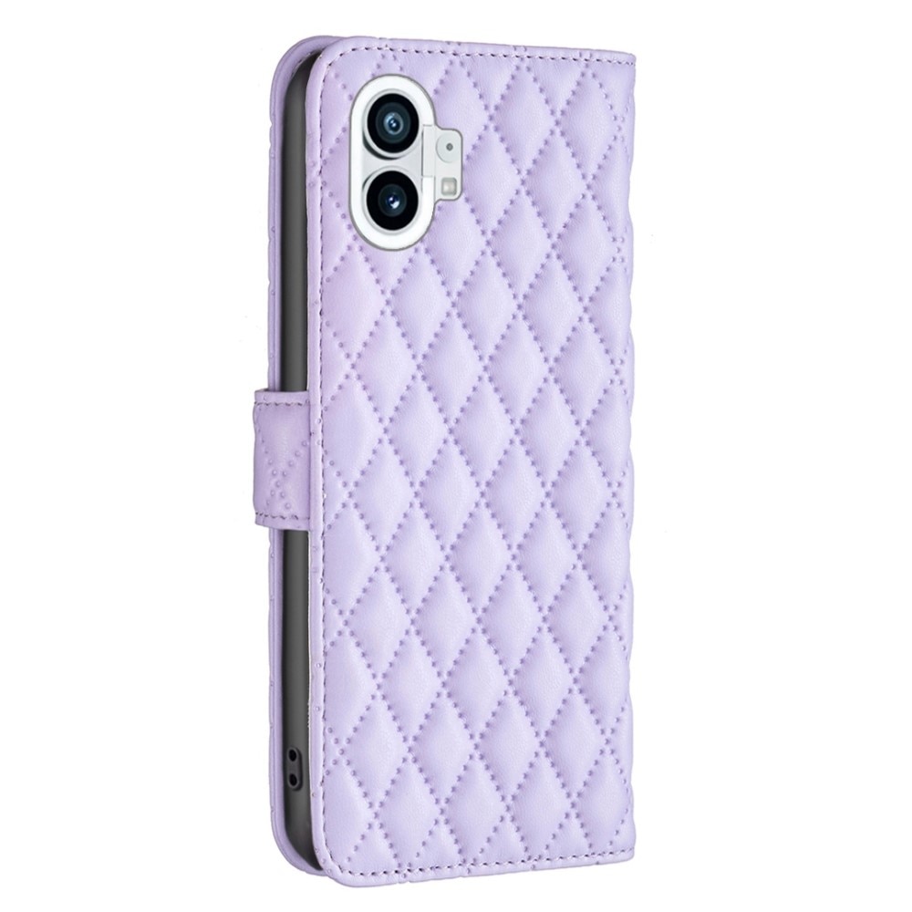 Nothing Phone 1 Portemonnaie-Hülle Quilted Lila