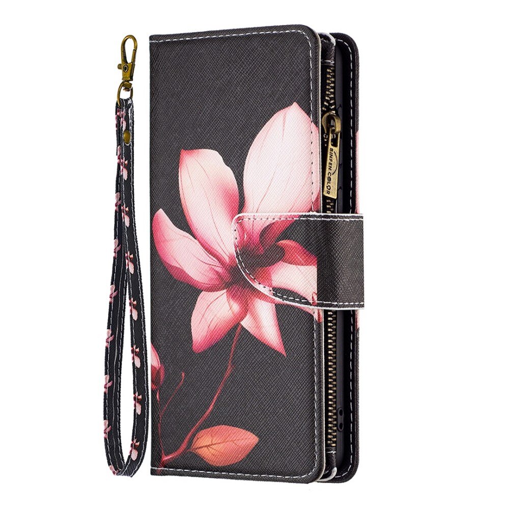 Nothing Phone 1 Brieftasche Hülle Rosa Blume