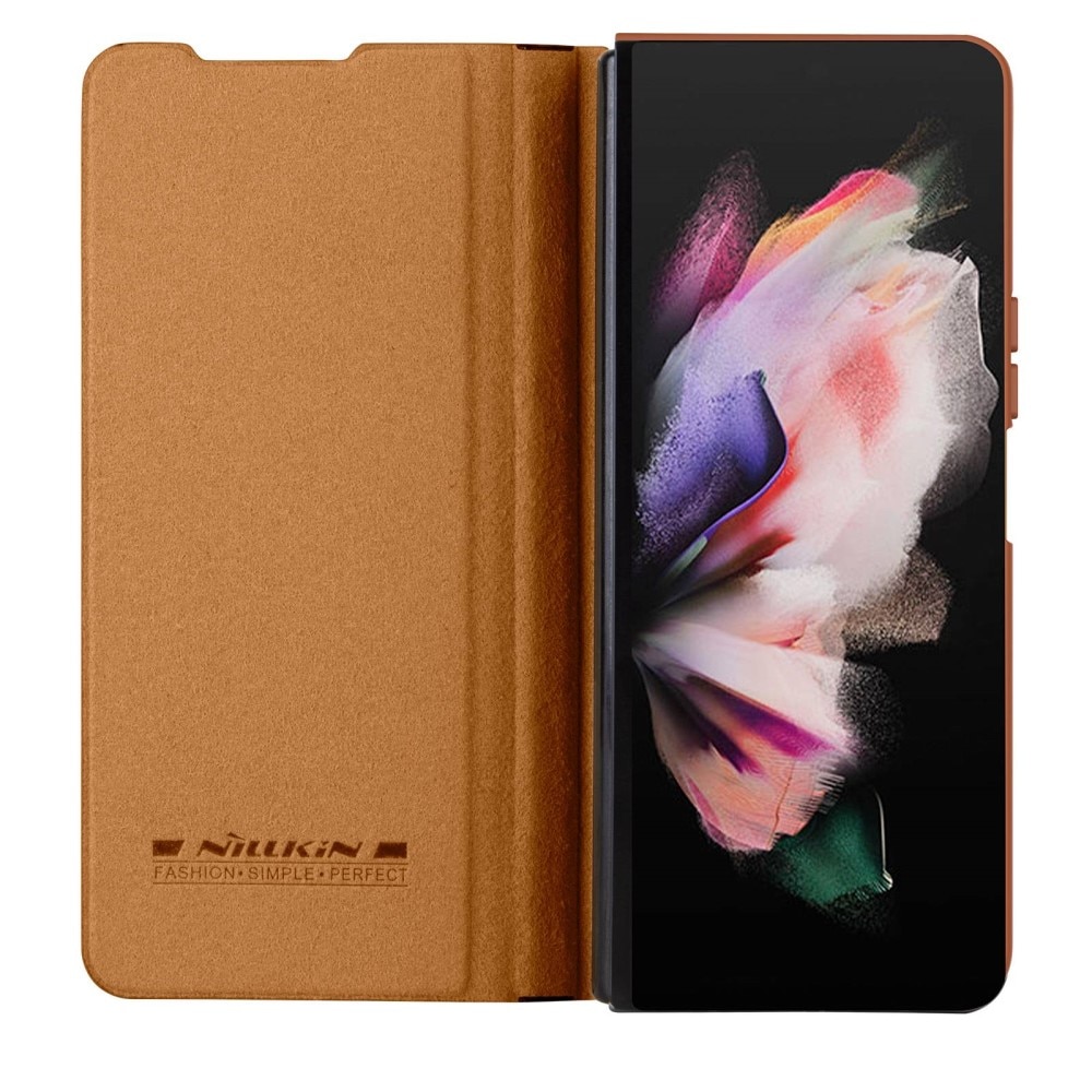 Qin Pro Camshield with Pen slot Galaxy Z Fold 4 Brown