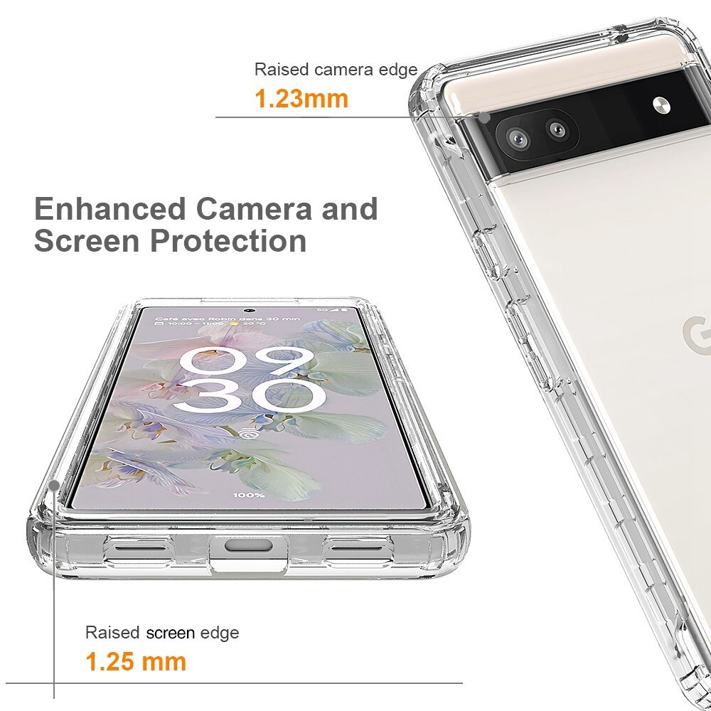 Google Pixel 6a Full Cover Hülle transparent