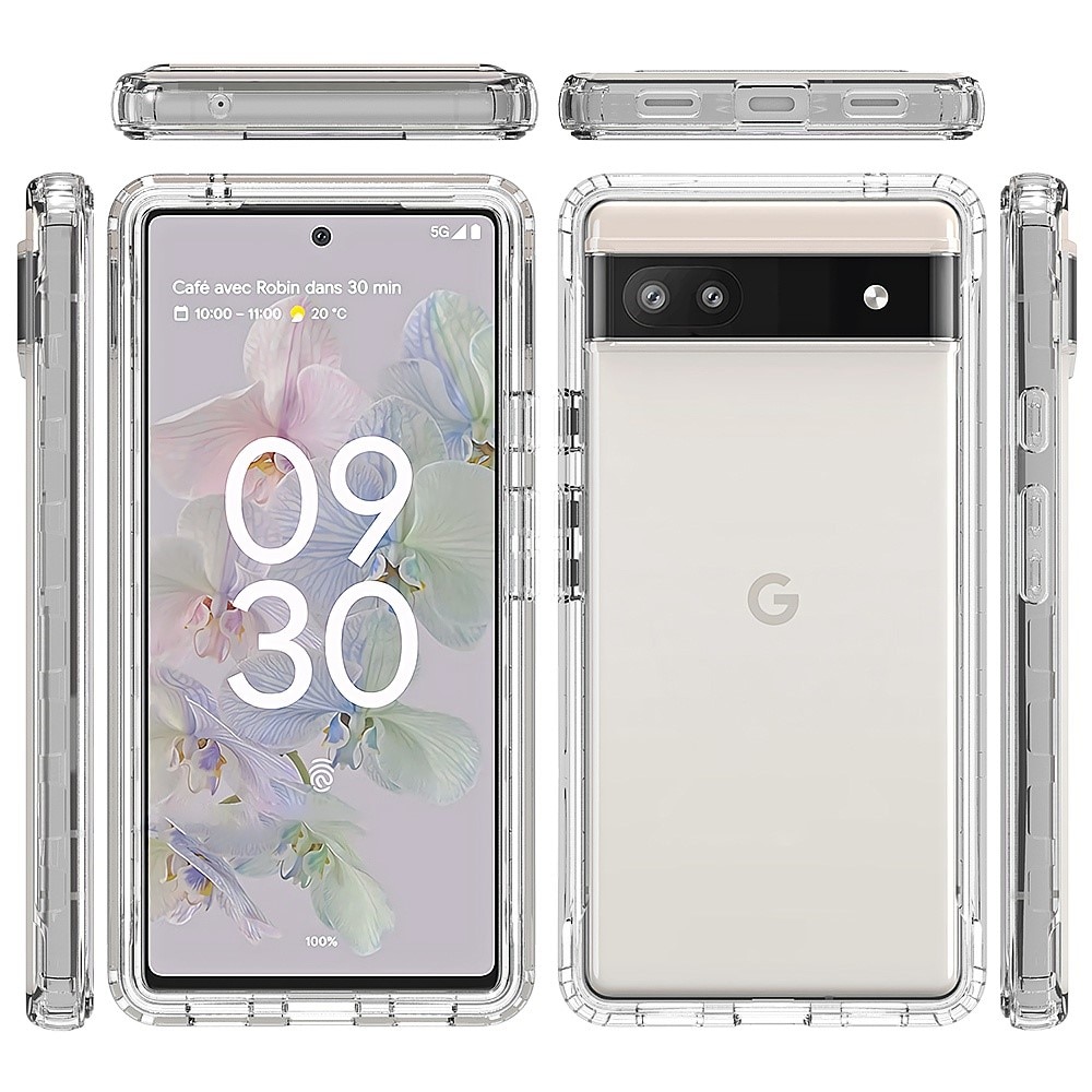 Google Pixel 6a Full Cover Hülle transparent