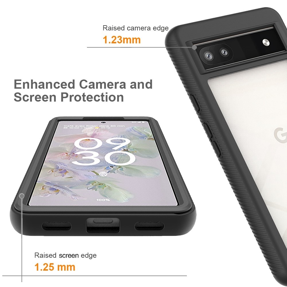 Google Pixel 7a Full Protection Case schwarz