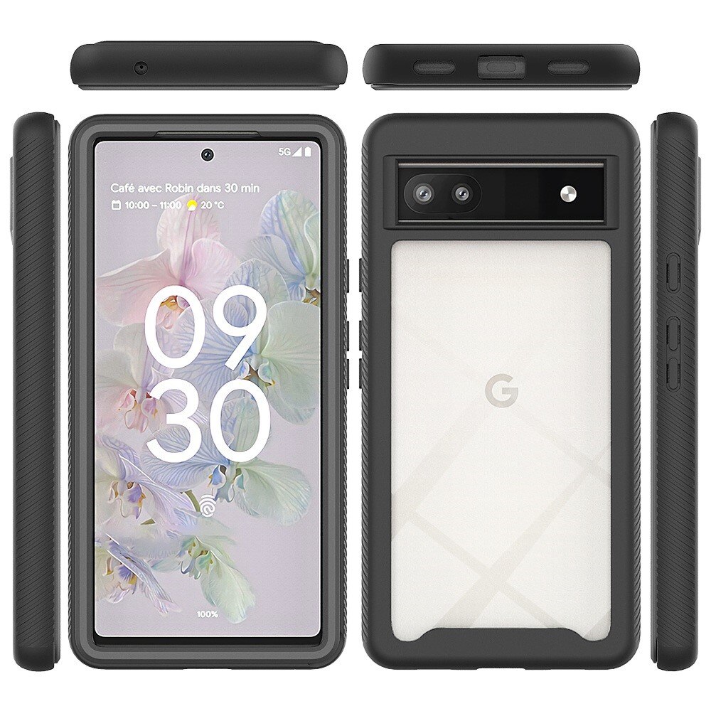 Google Pixel 7a Full Protection Case schwarz