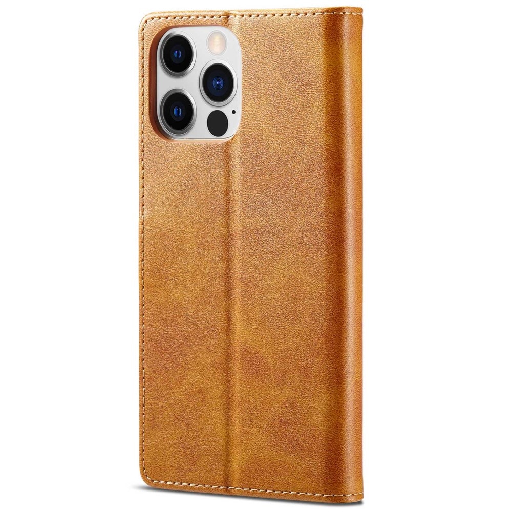 Portemonnaie-Hülle iPhone 14 Pro Cognac