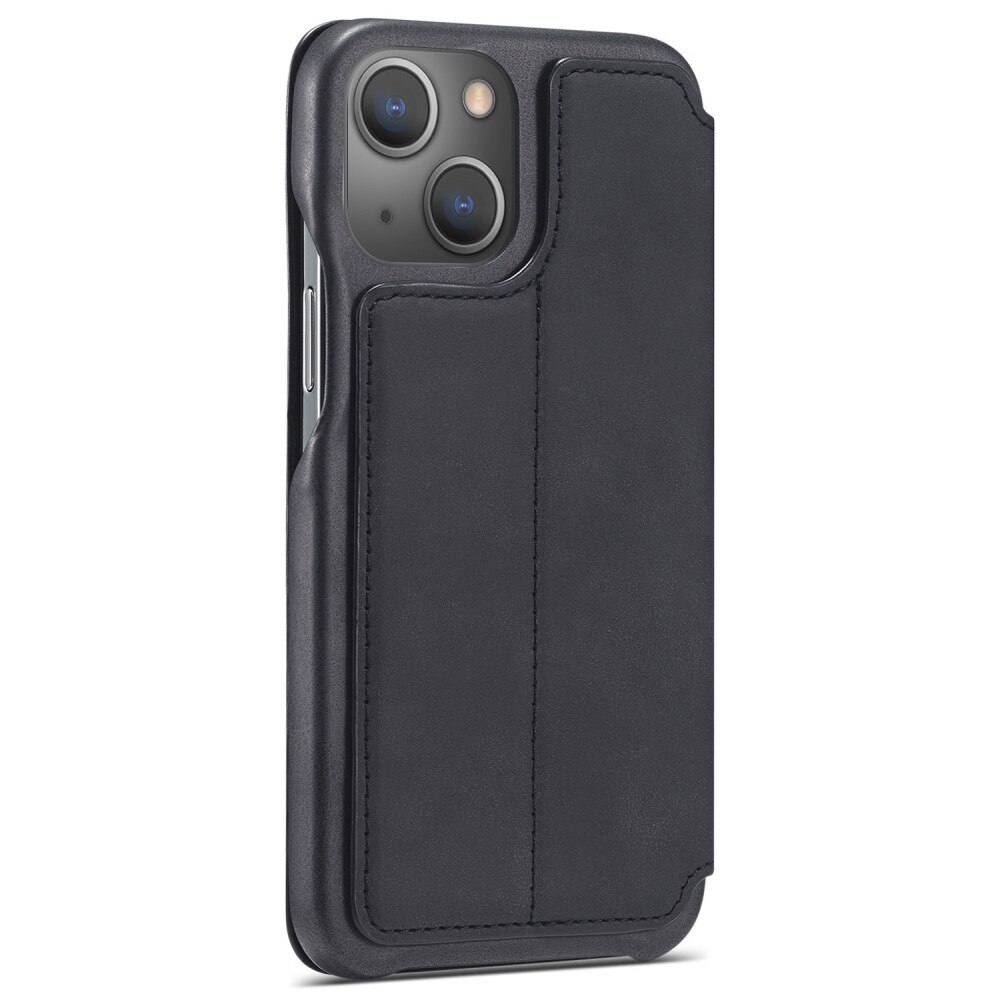 Slim Portemonnaie-Hülle iPhone 14 Plus Schwarz