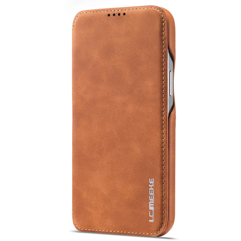 Slim Portemonnaie-Hülle iPhone 14 Pro Cognac