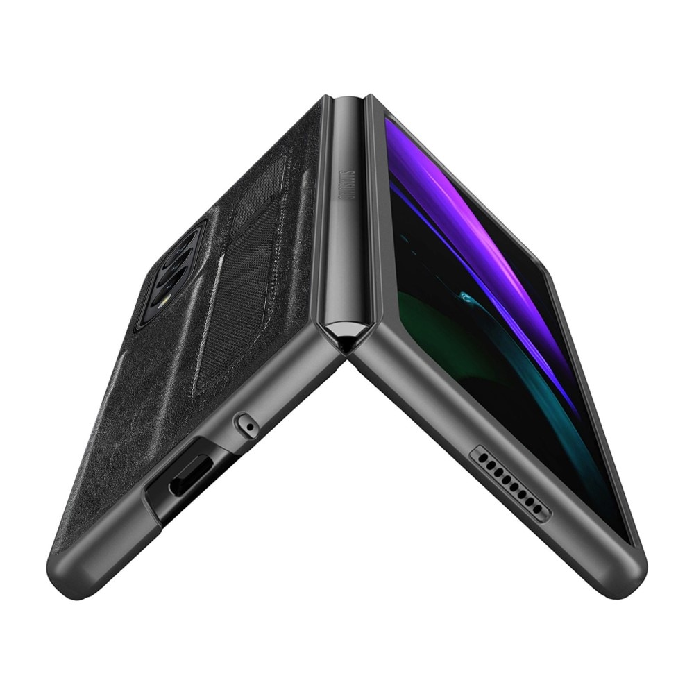 Samsung Galaxy Z Fold 4 Lederhülle S Pen Schwarz