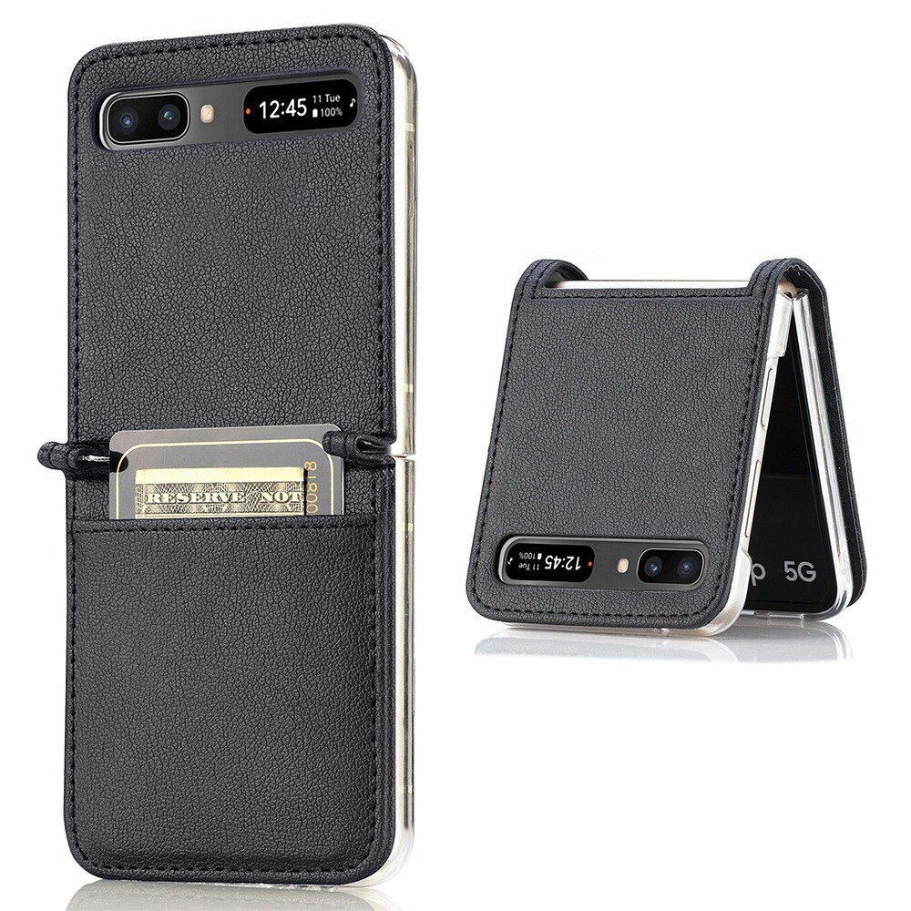 Slim Card Wallet Samsung Galaxy Z Flip Schwarz