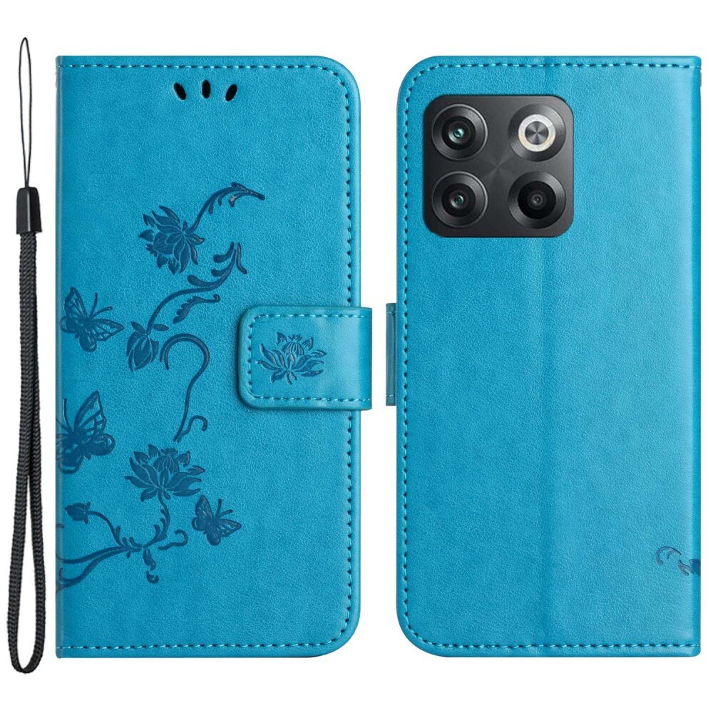  OnePlus 10T Handyhülle mit Schmetterlingsmuster, Blau