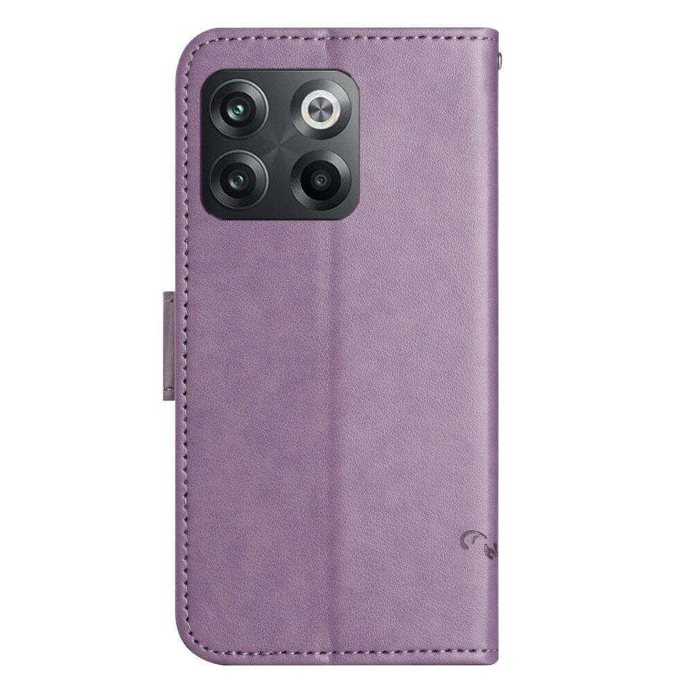  OnePlus 10T Handyhülle mit Schmetterlingsmuster, Lila