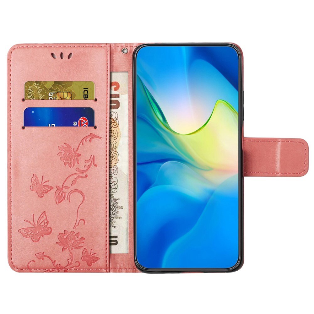  OnePlus 10T Handyhülle mit Schmetterlingsmuster, Rosa