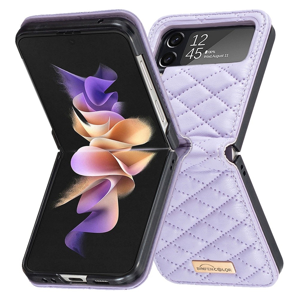 Samsung Galaxy Z Flip 4 Handytasche Quilted Lila