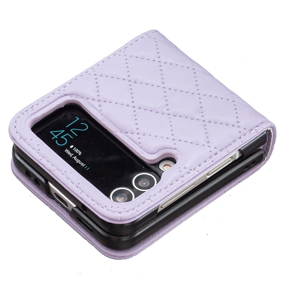 Samsung Galaxy Z Flip 4 Handytasche Quilted Lila