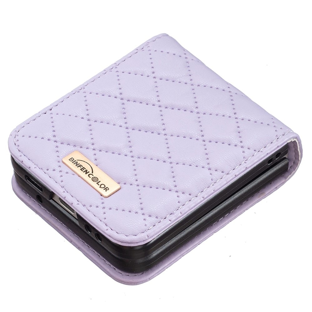 Samsung Galaxy Z Flip 4 Handytasche Quilted Lila