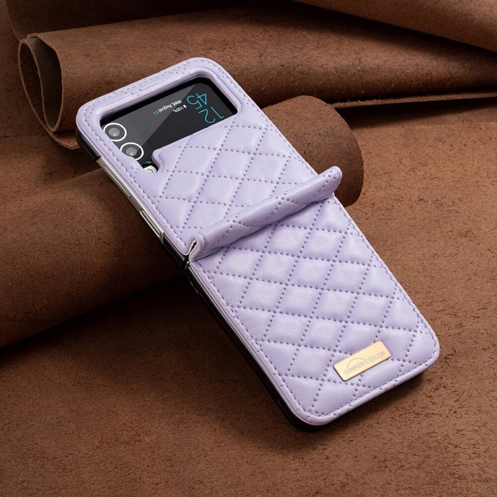 Samsung Galaxy Z Flip 4 Handytasche Quilted Lila