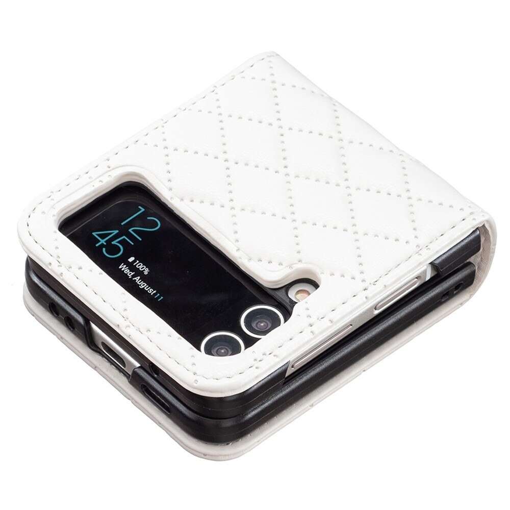 Samsung Galaxy Z Flip 4 Handytasche Quilted Weiß