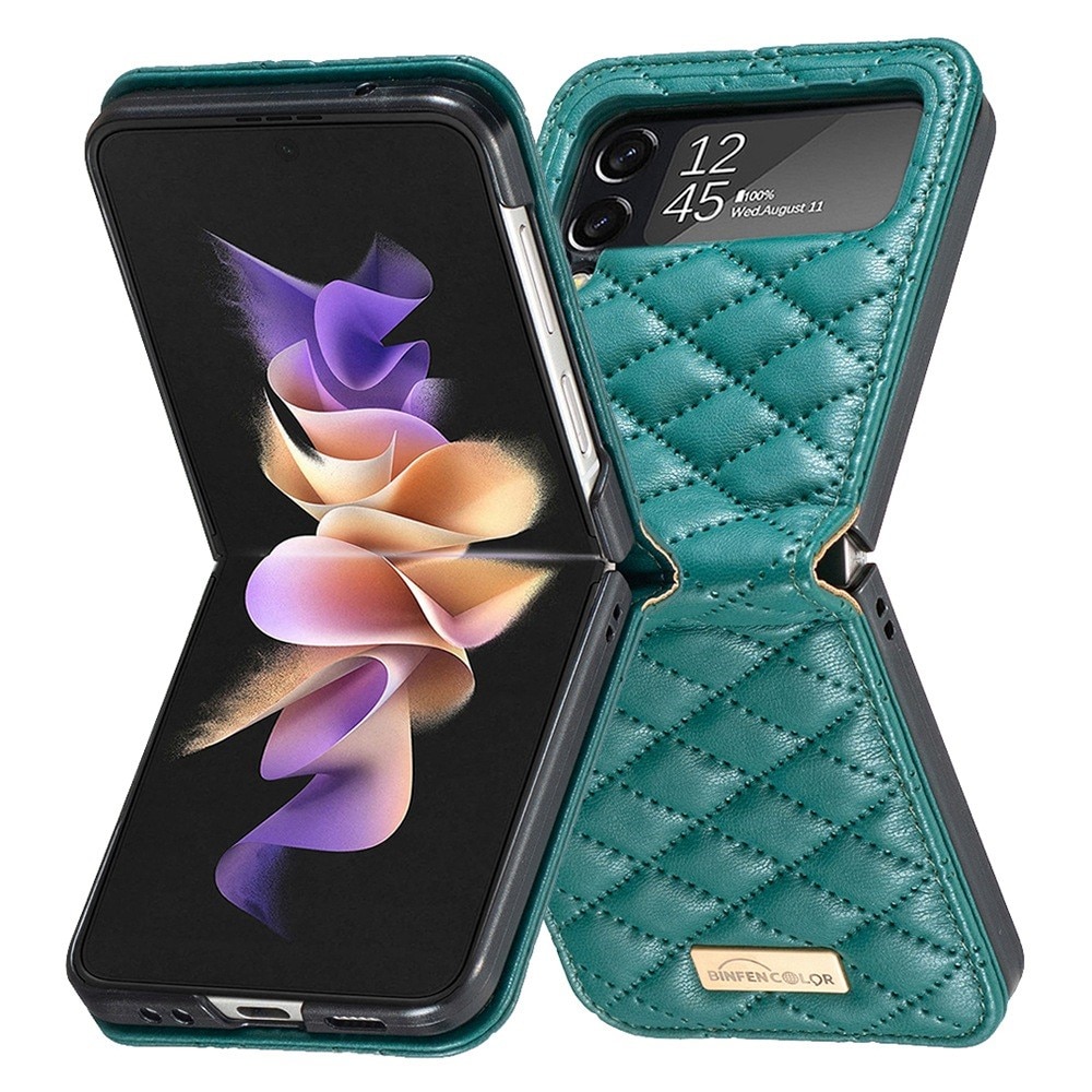 Samsung Galaxy Z Flip 4 Handytasche Quilted Grün