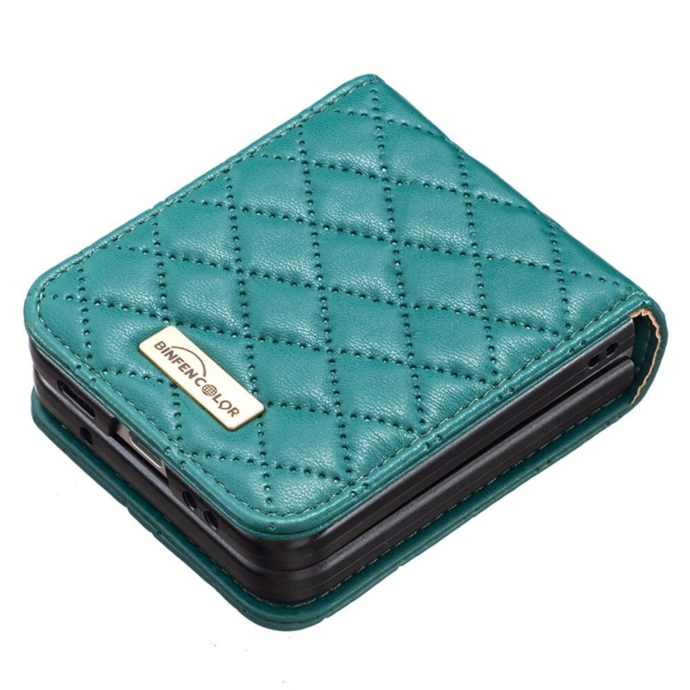 Samsung Galaxy Z Flip 4 Handytasche Quilted Grün