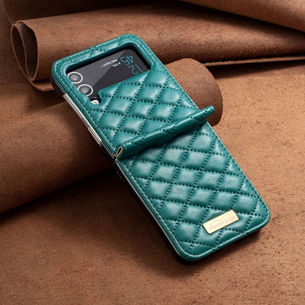 Samsung Galaxy Z Flip 4 Handytasche Quilted Grün