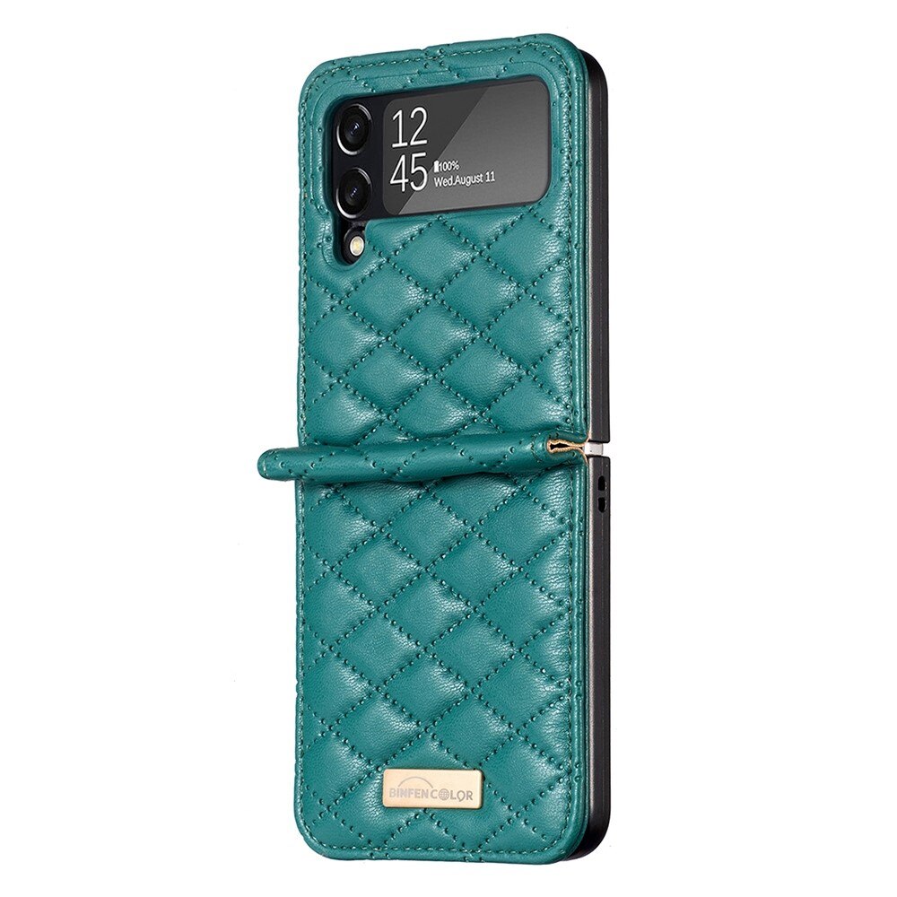 Samsung Galaxy Z Flip 4 Handytasche Quilted Grün