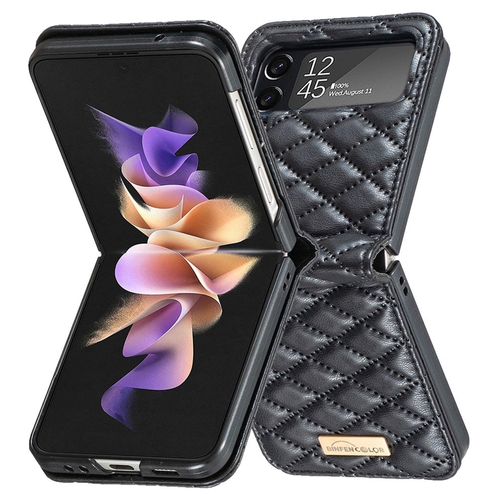 Samsung Galaxy Z Flip 4 Handytasche Quilted Schwarz