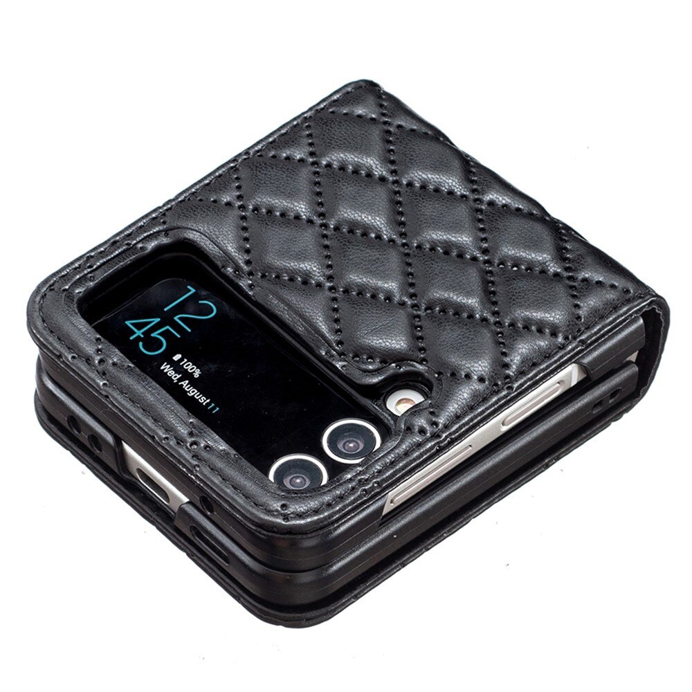 Samsung Galaxy Z Flip 4 Handytasche Quilted Schwarz