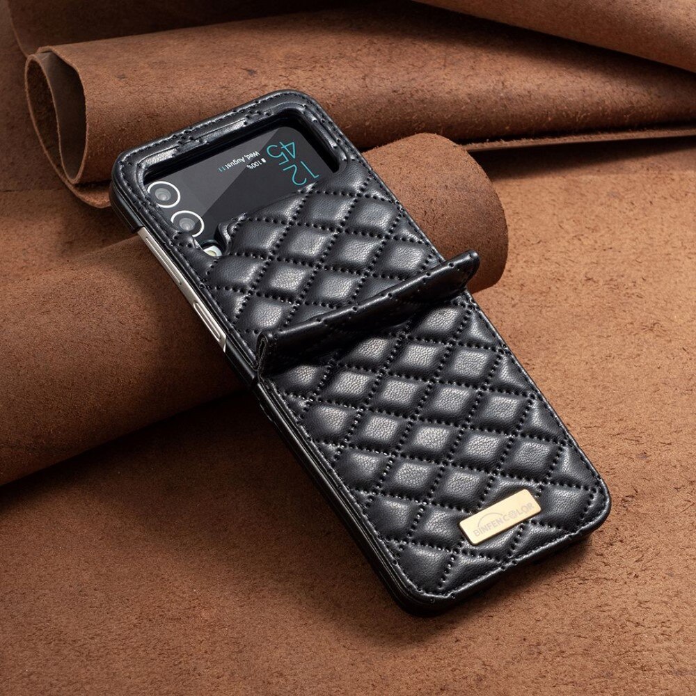 Samsung Galaxy Z Flip 4 Handytasche Quilted Schwarz