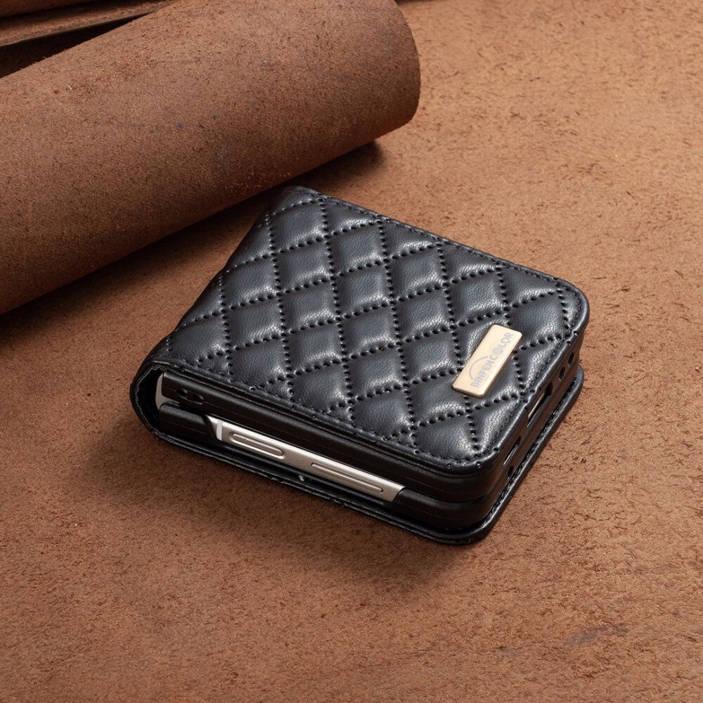 Samsung Galaxy Z Flip 4 Handytasche Quilted Schwarz