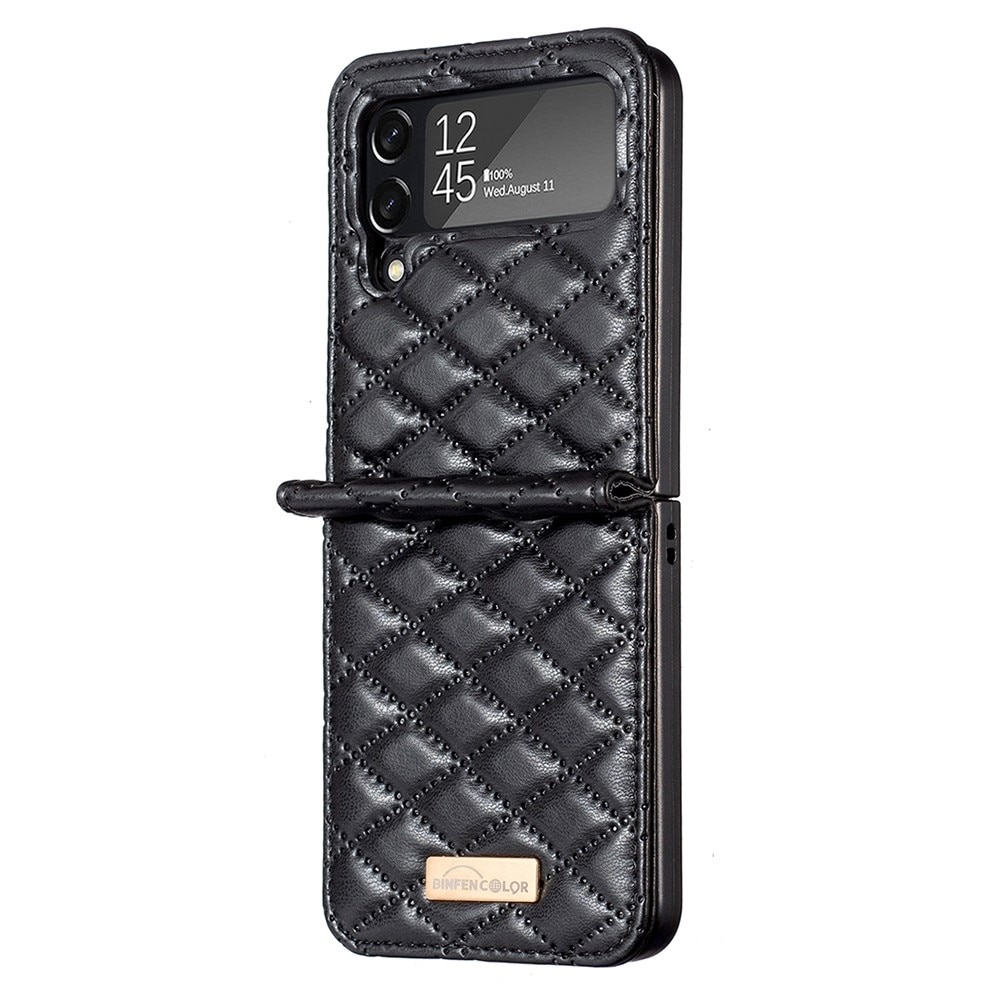 Samsung Galaxy Z Flip 4 Handytasche Quilted Schwarz