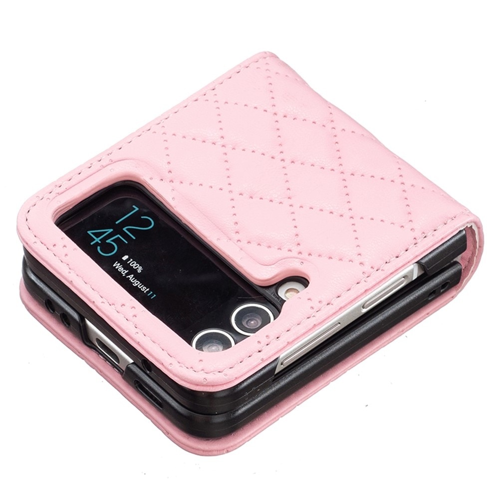 Samsung Galaxy Z Flip 4 Handytasche Quilted Rosa