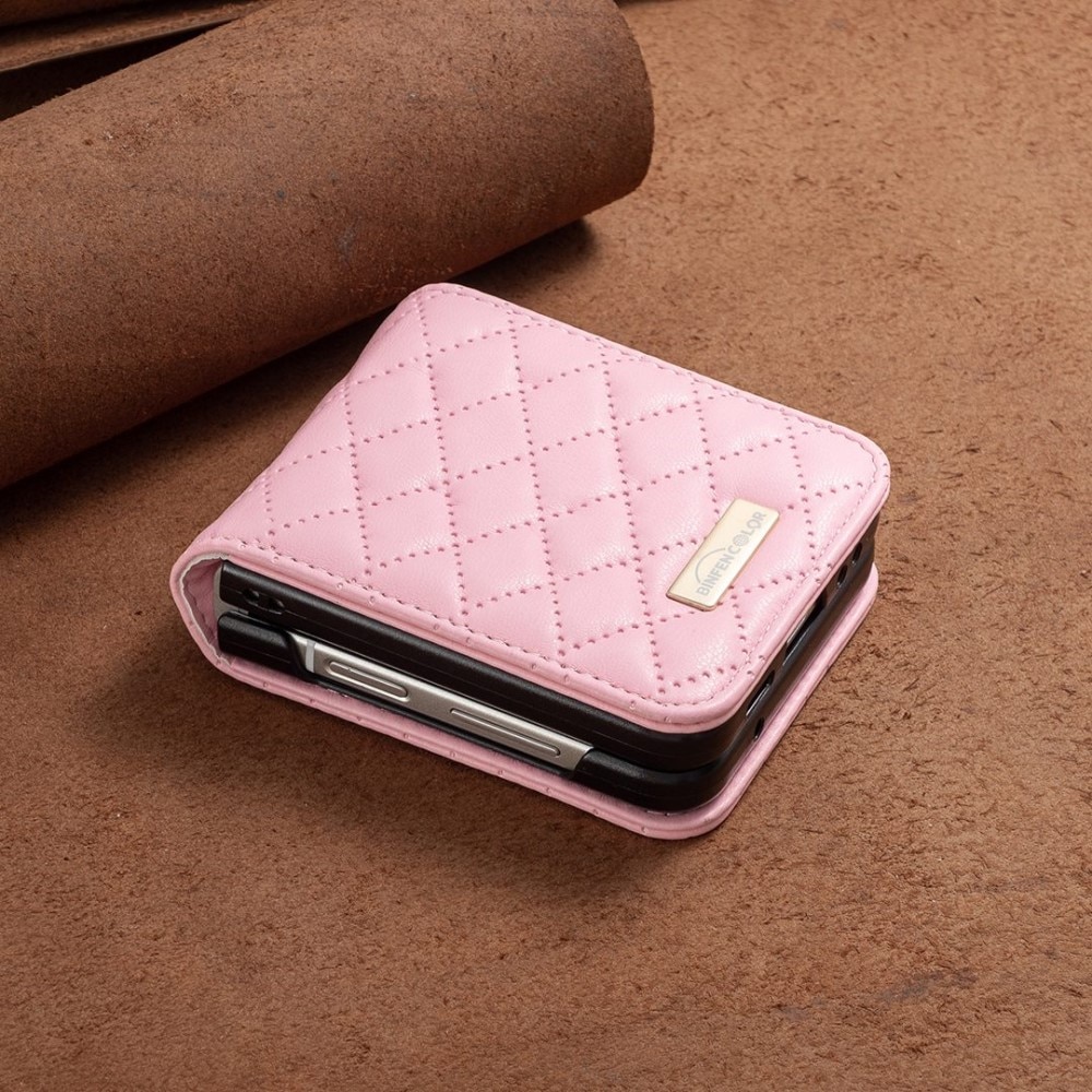 Samsung Galaxy Z Flip 4 Handytasche Quilted Rosa