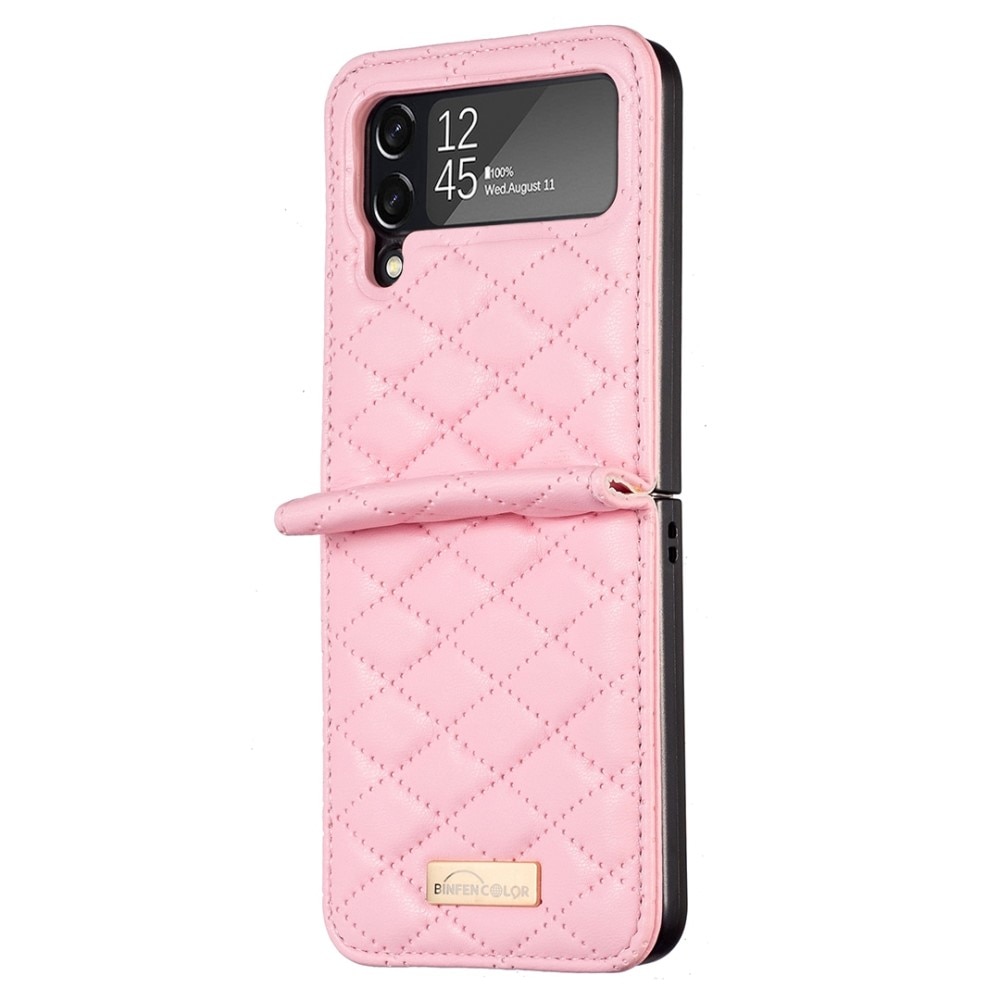 Samsung Galaxy Z Flip 4 Handytasche Quilted Rosa