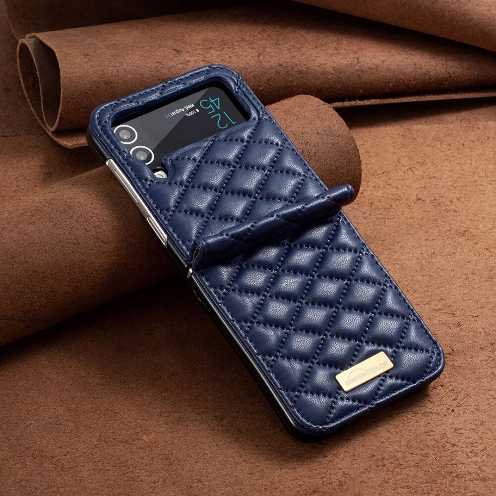 Samsung Galaxy Z Flip 4 Handytasche Quilted Blau