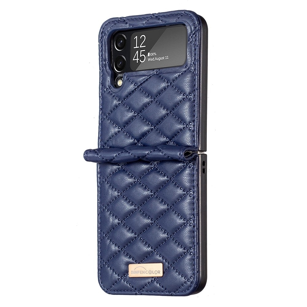 Samsung Galaxy Z Flip 4 Handytasche Quilted Blau