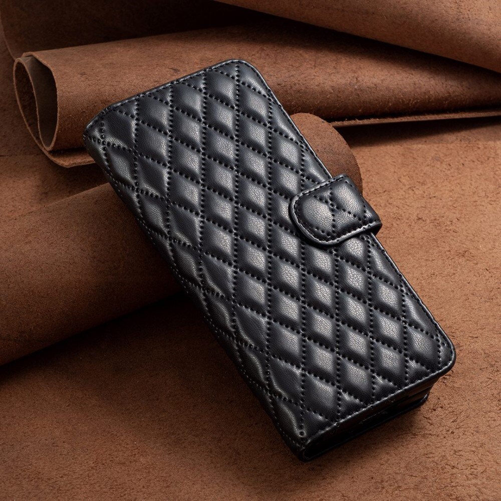 Samsung Galaxy Z Fold 4 Portemonnaie-Hülle Quilted Schwarz