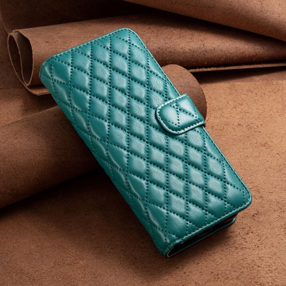 Samsung Galaxy Z Fold 4 Portemonnaie-Hülle Quilted Grün