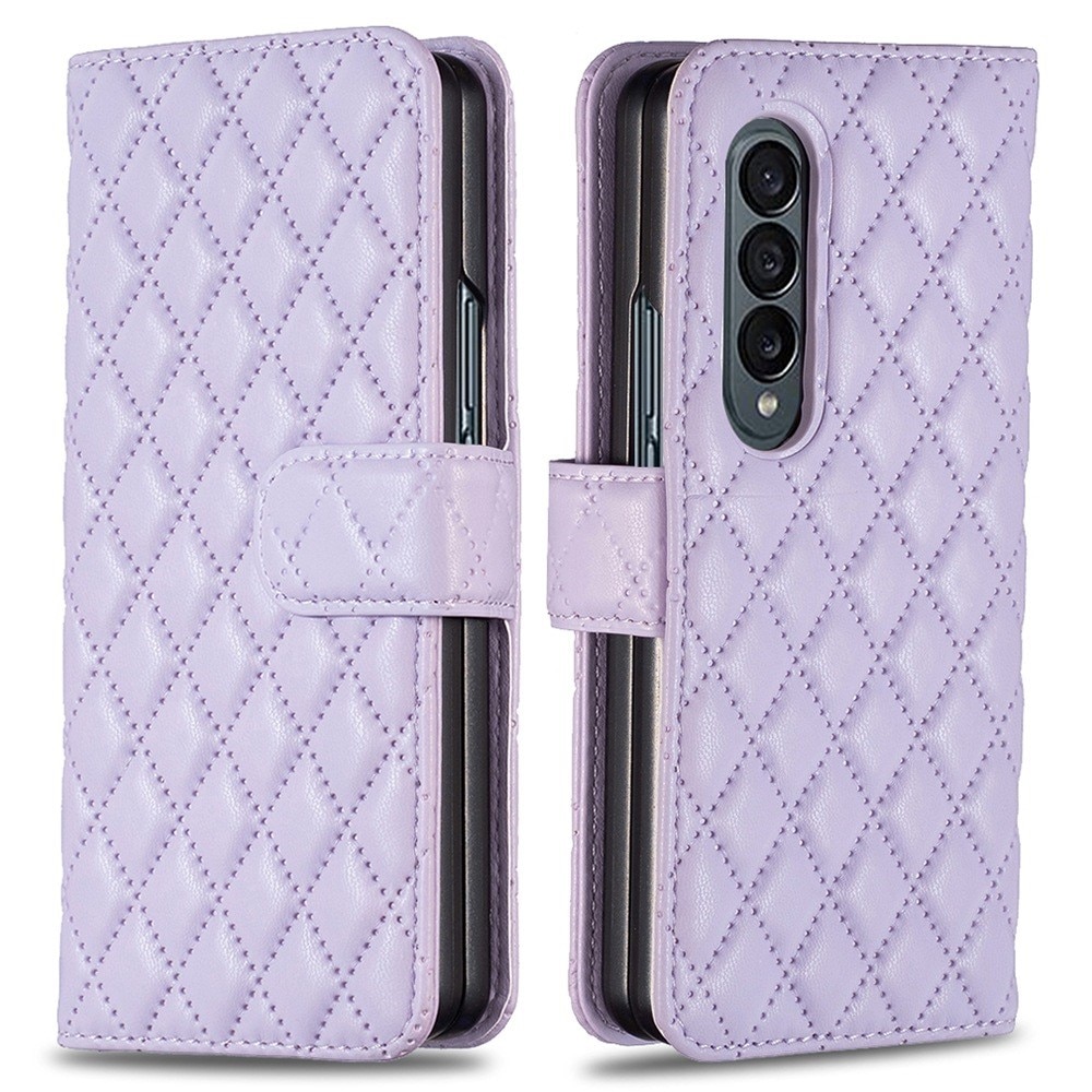 Samsung Galaxy Z Fold 4 Portemonnaie-Hülle Quilted Lila