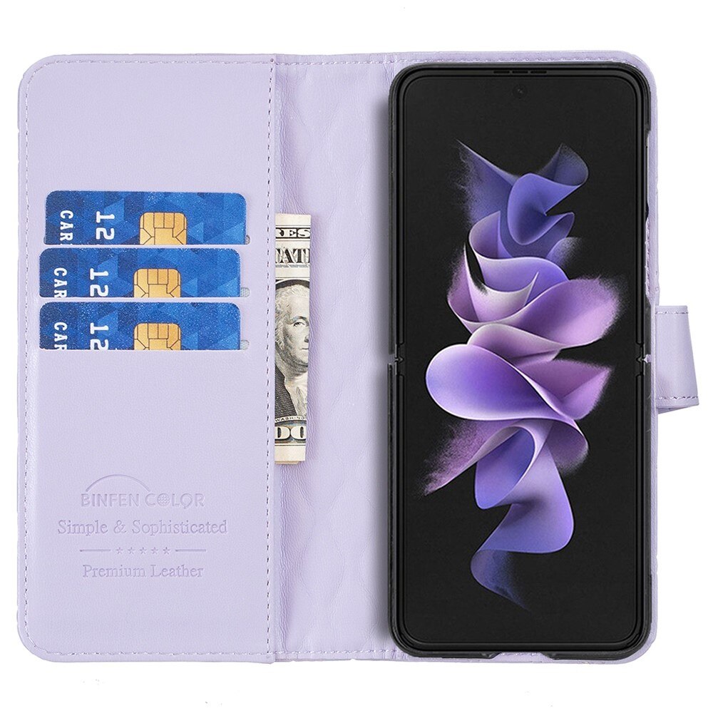 Samsung Galaxy Z Fold 4 Portemonnaie-Hülle Quilted Lila