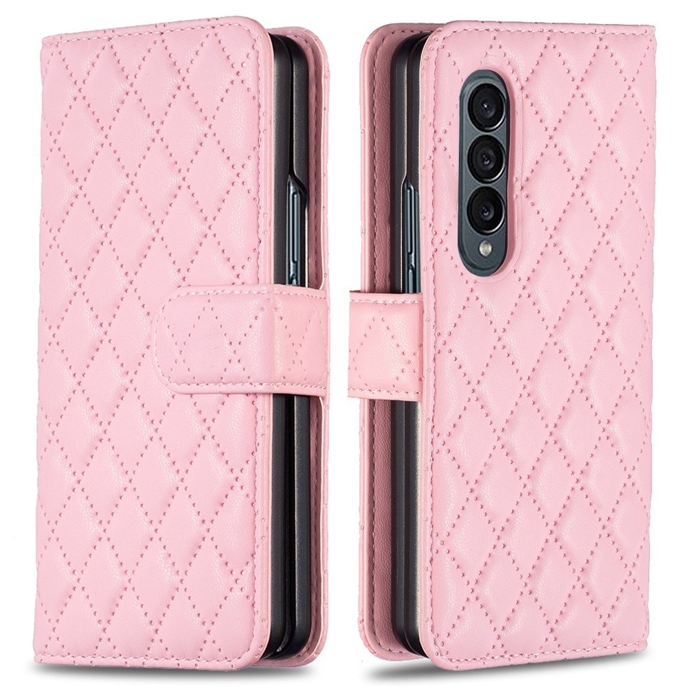 Samsung Galaxy Z Fold 4 Portemonnaie-Hülle Quilted Rosa