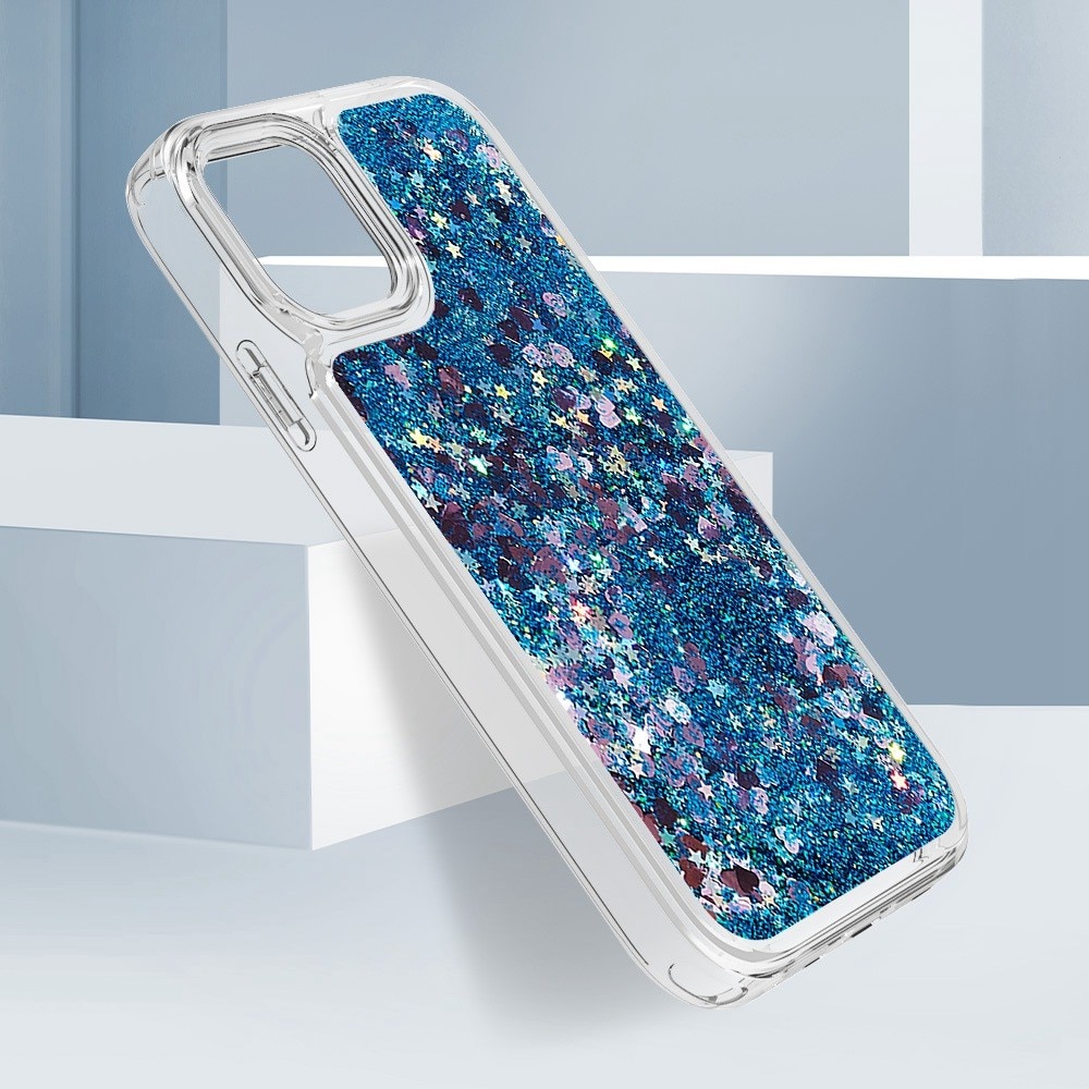 iPhone 11 Full Protection Glitter Powder TPU Case Blau