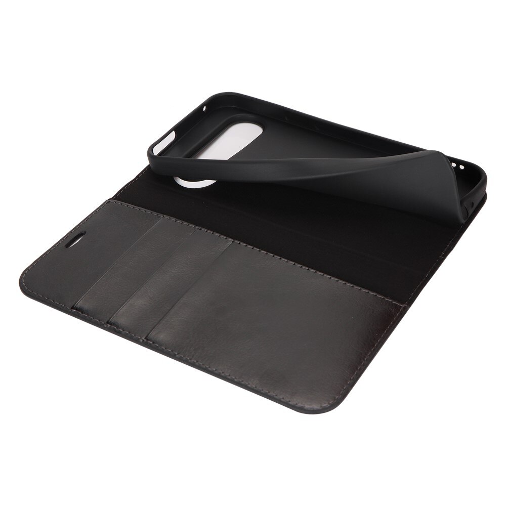 Google Pixel 9 Pro XL Handytasche aus Echtem Leder Schwarz