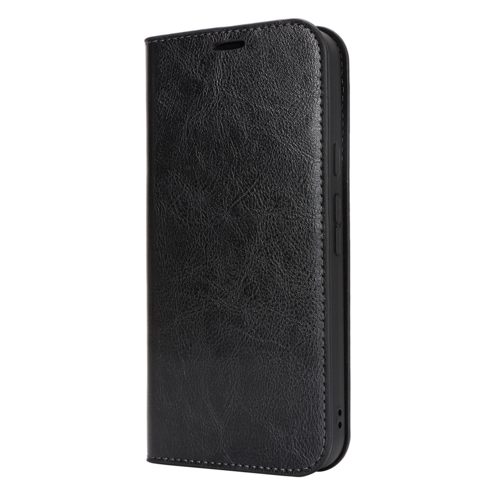 Google Pixel 9 Pro XL Handytasche aus Echtem Leder Schwarz
