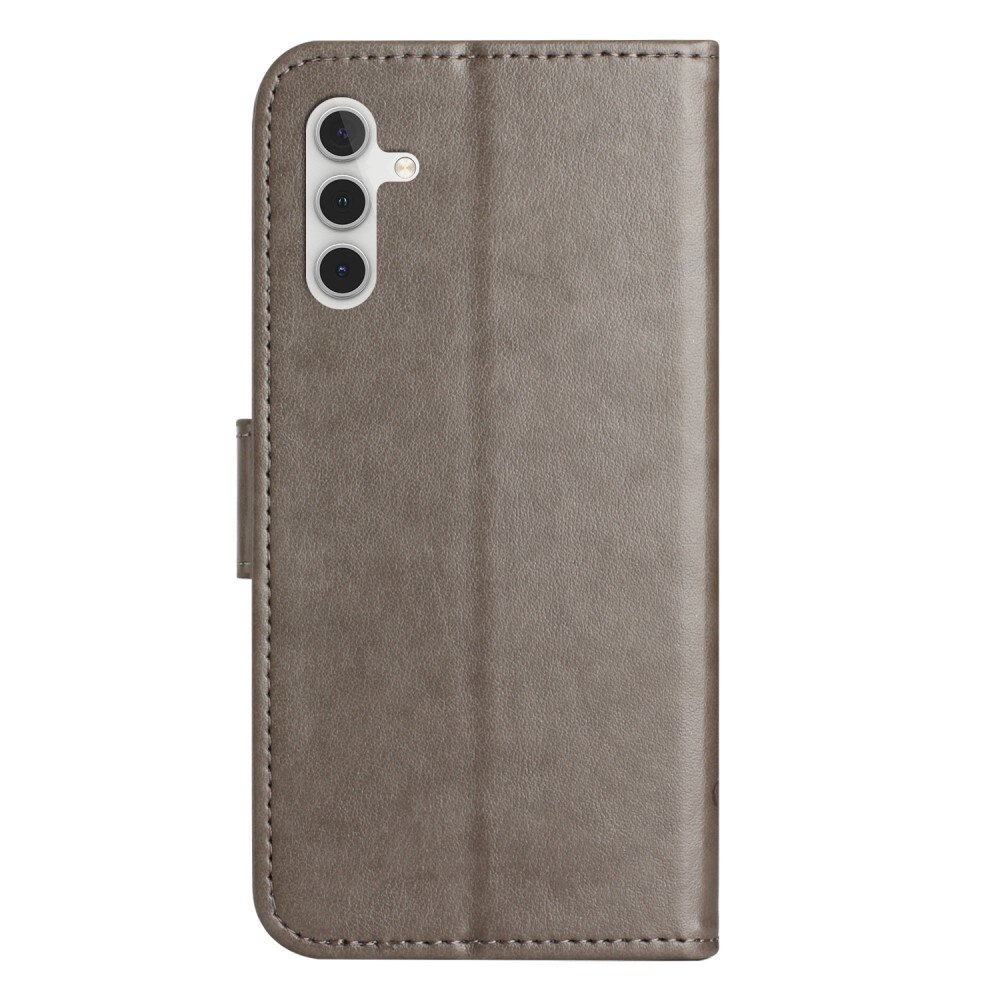 Samsung Galaxy S24 FE Handyhülle mit Schmetterlingsmuster, Grau