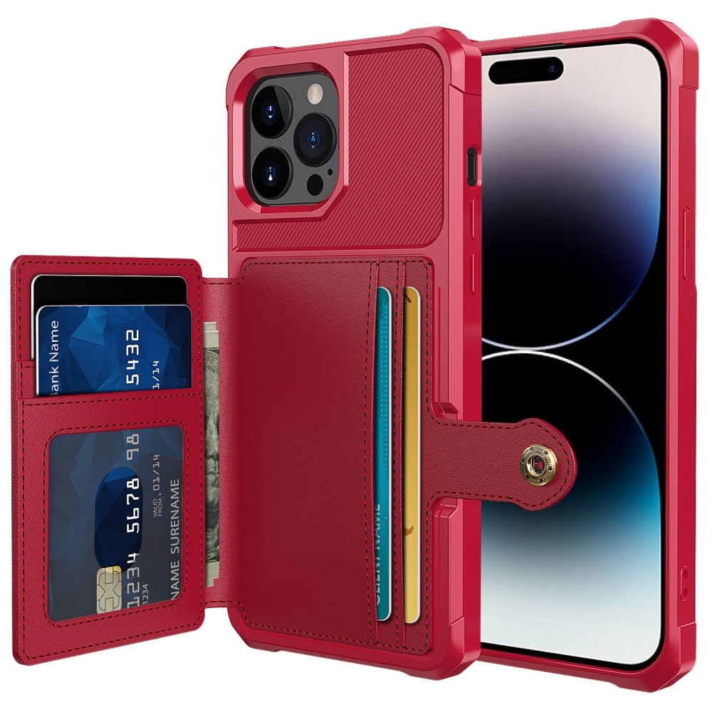 iPhone 14 Pro Tough Multi-slot Case Rot