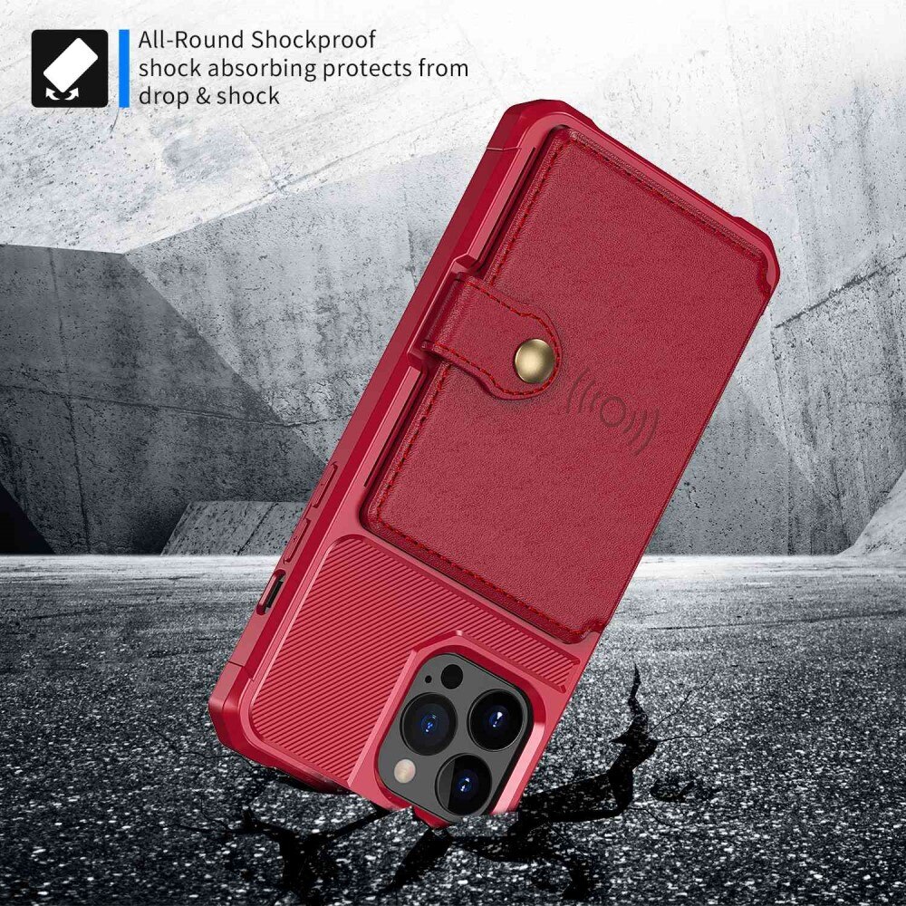 iPhone 14 Pro Tough Multi-slot Case Rot