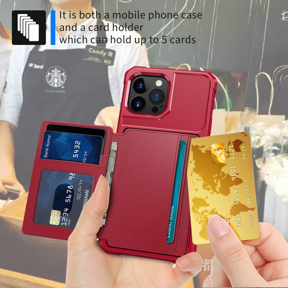 iPhone 14 Pro Tough Multi-slot Case Rot