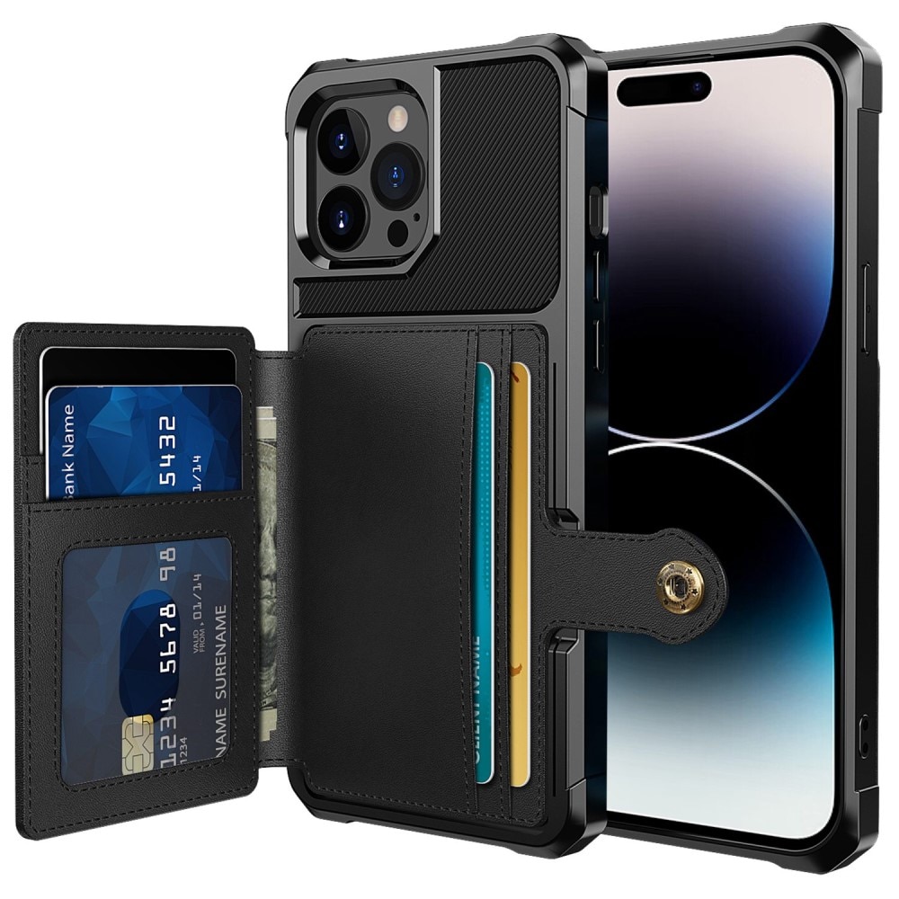 iPhone 14 Pro Tough Multi-slot Case Schwarz